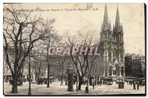 Ansichtskarte AK Marseille Cours du Chapitre et l'Eglise des Reformes