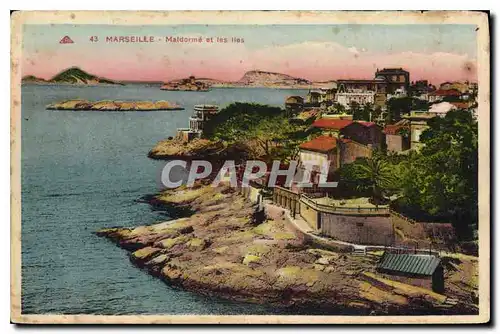 Cartes postales Marseille Maldorme et les Iles