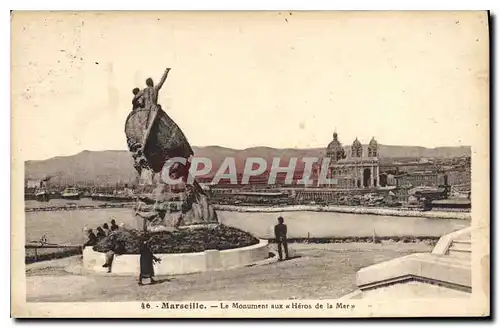 Ansichtskarte AK Marseille Le Monument aux Heros de la Mer