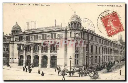 Cartes postales Marseille L'Hotel des Postes