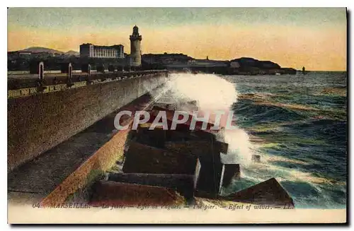 Cartes postales Marseille La fetee Effet de Vagues