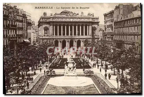 Ansichtskarte AK Marseille Le Square de la Bourse