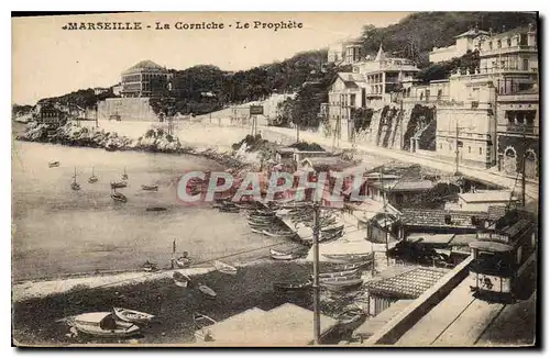 Cartes postales Marseille La Corniche Le Prophete Tramway