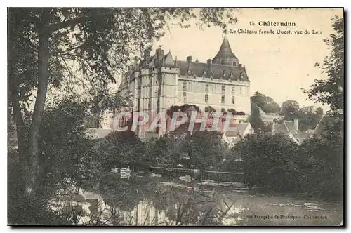Ansichtskarte AK Chateaudun Le Chateau facade Ouest vue du Loir