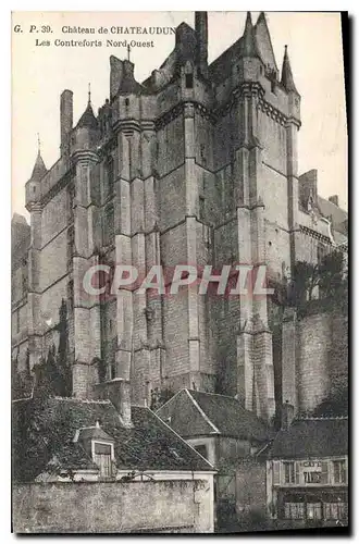 Cartes postales Chateau de Chateaudun Les Contreforts Nort Ouest