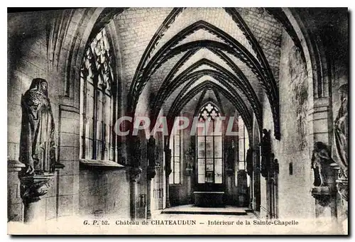 Cartes postales Chateau du Chateaudun Interieur de la Sainte Chapelle