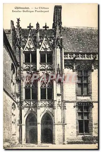 Ansichtskarte AK Chateaudun Le Chateau Escalier Gothique Flamboyant