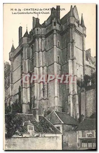 Cartes postales Chateau de Chateaudun Les Contreforts Nord Ouest