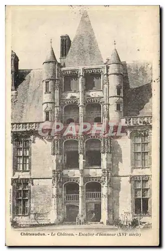 Ansichtskarte AK Chateaudun Le Chateau Escalier d'honneur XVI siecle