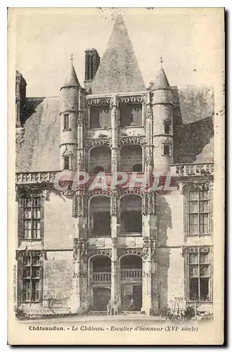 Cartes postales Chateaudun Le Chateau Escalier d'honneur XVI siecle