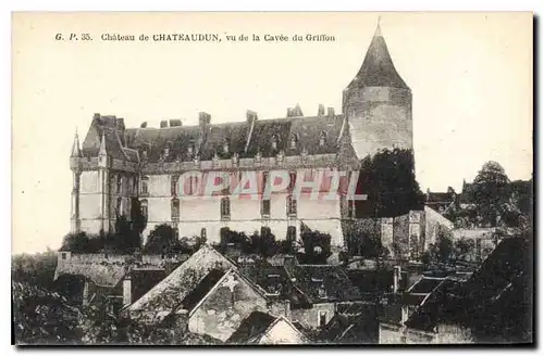 Cartes postales Chateau ed Chateaudun vu de la Cavee du Griffon