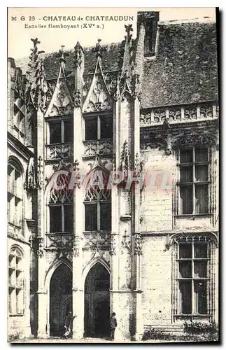 Ansichtskarte AK Chateau de Chateaudun Escalier flamboyant XV