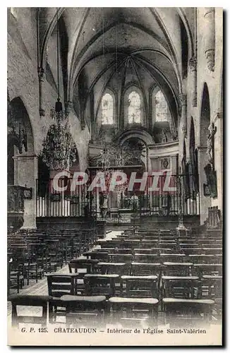 Cartes postales Chateaudun Interieur de l'Eglise Saint Valerien