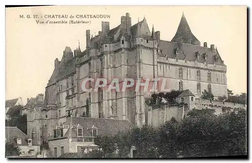 Cartes postales Chateau de Chateaudun Vue d'ensemble Exterieur