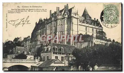 Ansichtskarte AK Chateau de Chateaudun Situe sur une colline domine la ville du cote de l'Ouest