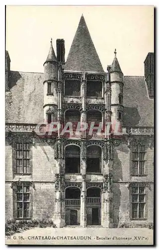 Cartes postales Chateau de Chateaudun Escalier d'honneur XVI