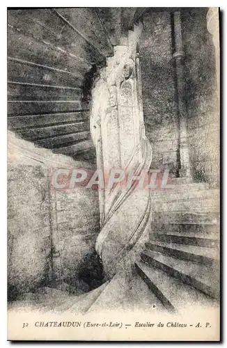 Cartes postales Chateaudun Eure et Loir Escalier du Chateau