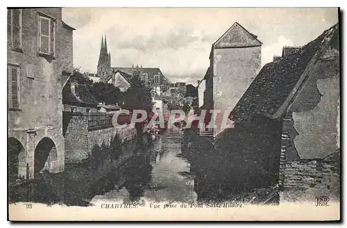 Ansichtskarte AK Chartres Vue prise du Pont Saint Hilaire