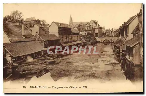 Cartes postales Chartres Vue prse sur l'Eure