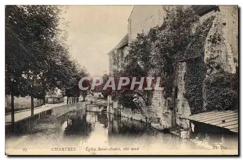 Cartes postales Chartres Eglise Saint Andre cote nord