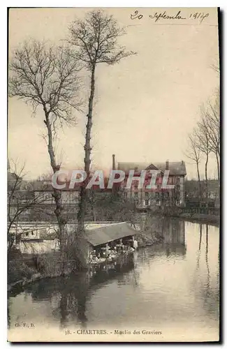 Ansichtskarte AK Chartres Moulin des Graviers Lavoir