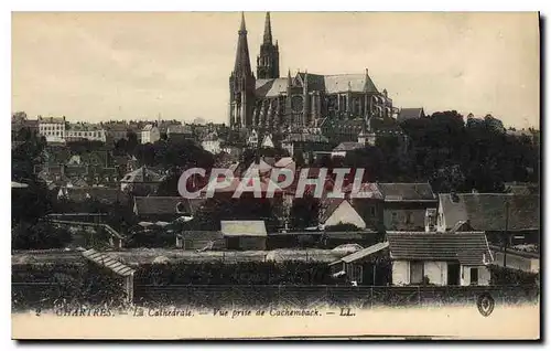 Ansichtskarte AK Chartres La Cathedrale Vue prise du Cachemback