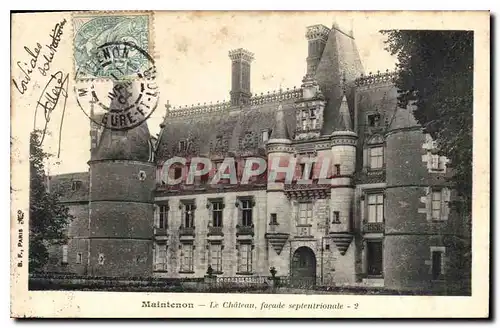 Cartes postales Maintenon Le Chateau facade septentrionale