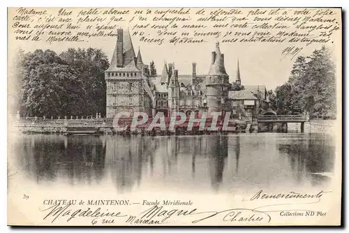 Ansichtskarte AK Chateau de Maintenon Facade Meridionale