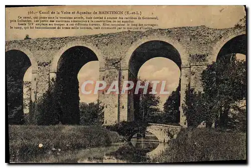 Ansichtskarte AK Canal de la Voise et Aqueduc de Maintenon E et L