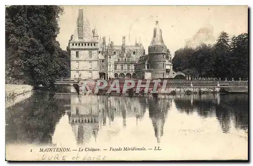 Cartes postales Maintenon Le Chateau Facade Meridionale