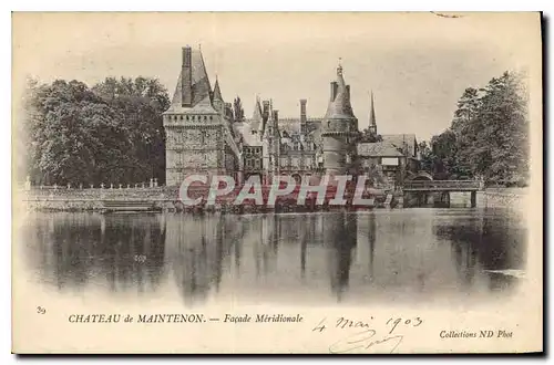 Cartes postales Chateau de Maintenon Facade Meridionale