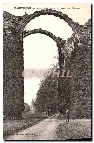 Ansichtskarte AK Maintenon Vue prise dans le parc du chateau