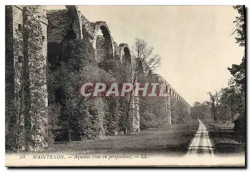 Ansichtskarte AK Maintenon Aqueduc vue en perspective