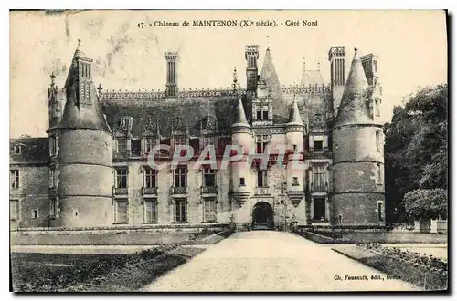 Cartes postales Chateau de Maintenon X siecle Cote Nord