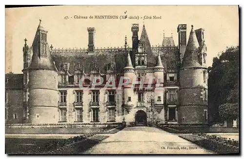 Cartes postales Chateau de Maintenon XI siecle Cote Nord