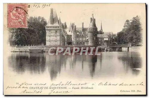 Ansichtskarte AK Chateau de Maintenon Facade Meridionale