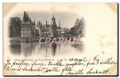 Cartes postales Chateau de Maintenon Facade Meridionale