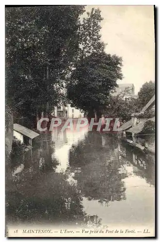 Cartes postales Maintenon L'Eure Vue prise du Pont de la Ferte Pecheur Peche