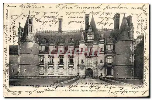 Cartes postales Maintenon Le Chateau facade septentrionale