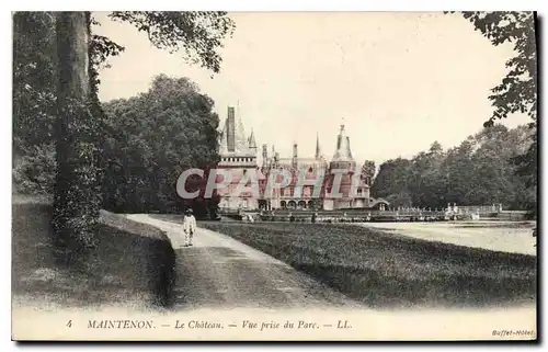 Cartes postales Maintenon Le Chateau Vue prise du Parc