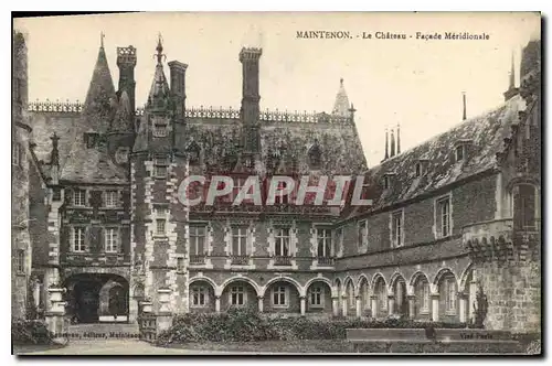 Cartes postales Maintenon Le Chateau Facade Meridionale