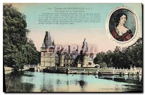 Cartes postales Chateau de Maintenon E et L Vue prise sur la Piece d'Eau