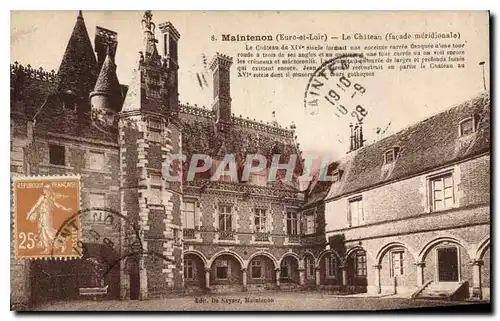 Ansichtskarte AK Maintenon Eure et Loir Le Chateau facade meridionale