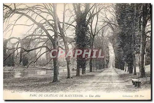 Ansichtskarte AK Parc du Chateau de Maintenon Une allee