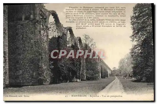 Cartes postales Maintenon Aqueduc Vue en perspective