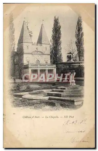 Cartes postales Chateau d'Anet La Chapelle