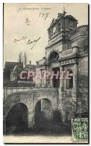 Cartes postales Chateau d'Anet L'Entree