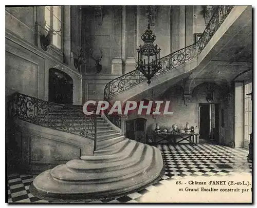 Ansichtskarte AK Chateau d'Anet E et L et Grand Escalier construit par le Duc de Vendome