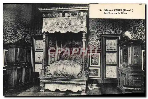 Cartes postales Chateau d'Anet E et L La Chambre de Diane