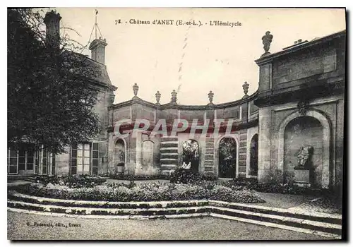 Cartes postales Chateau d'Anet E et L L'Hemicycle